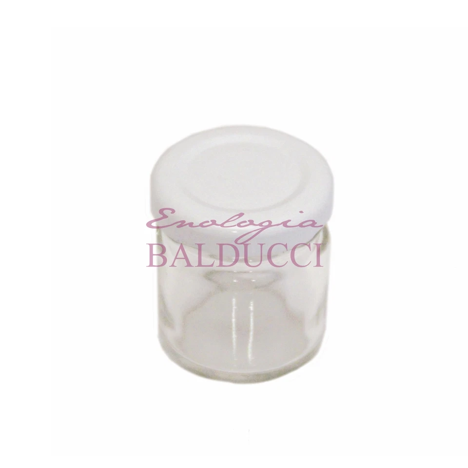 - SENZA MARCA/GENERICO – N°30 Vasetti vetro mignon nuovo 40 ml con tappo bianco spezie, marmellata, miele