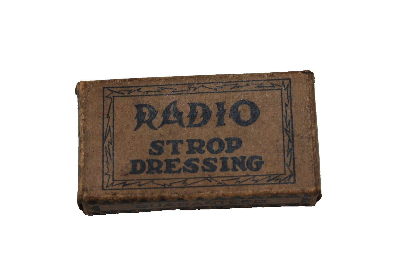 Vintage Radio Straight Razor Strop Dressing Box & Dressing