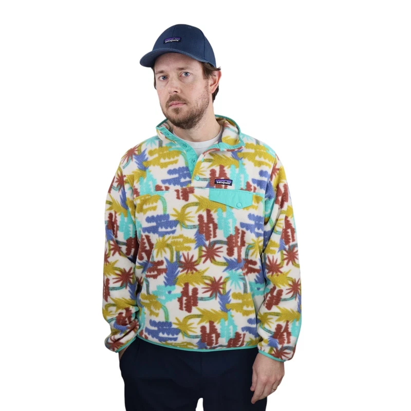patagonia trees synchilla snap-t pullover fleece jacket