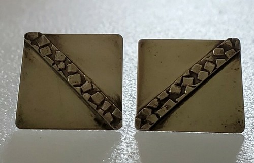 Pendientes retro de ley geométricos brutalistas modernistas vintage - Imagen 3 de 5