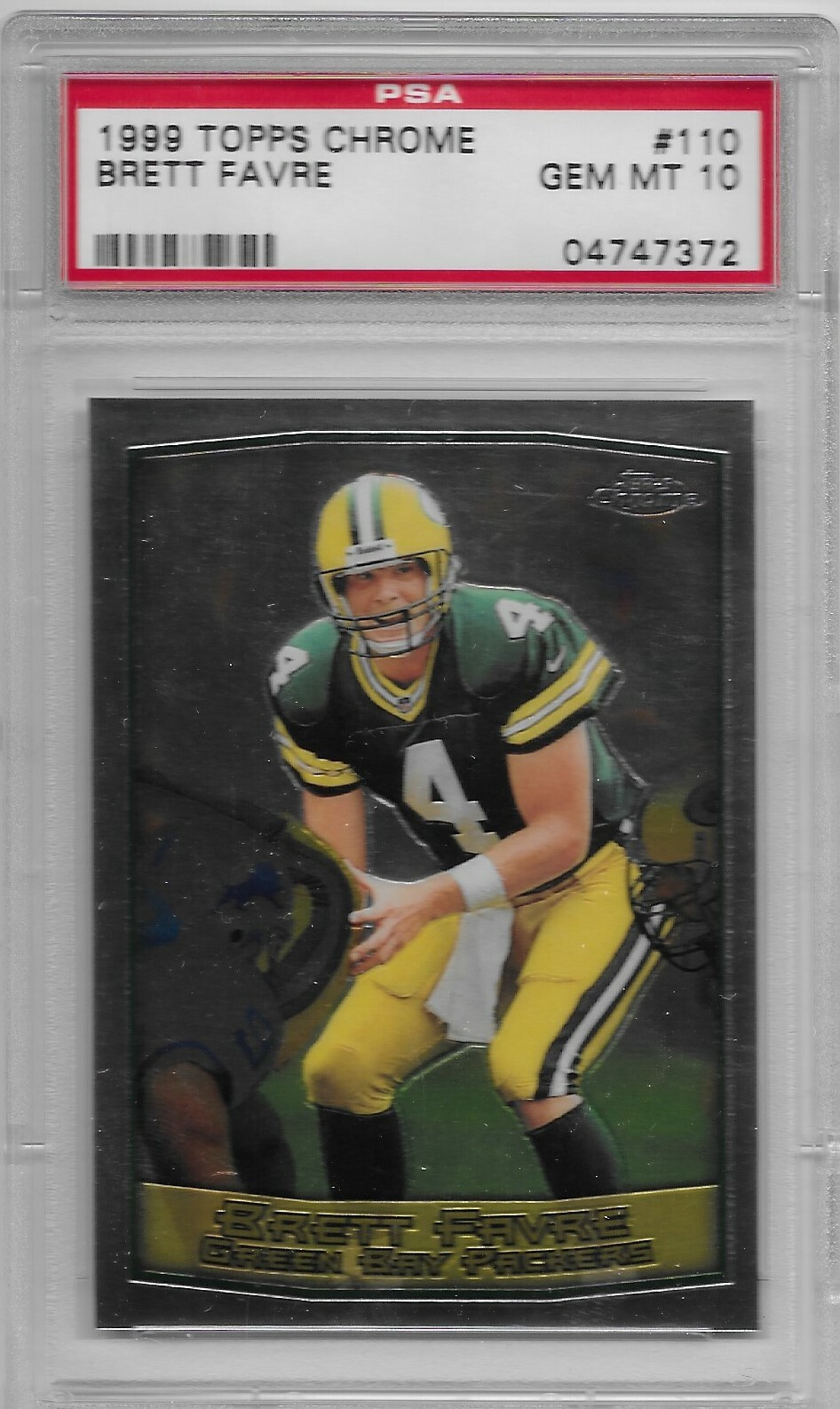 1999 Brett Favre PSA 10 Topps Chrome #110 Green Bay Packers