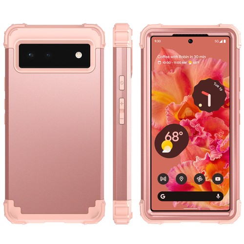 Für Google Pixel 6/6 Pro 3 in 1 Hybrid strapazierfähig stoßfestes Gummigehäuse - Bild 29 von 34