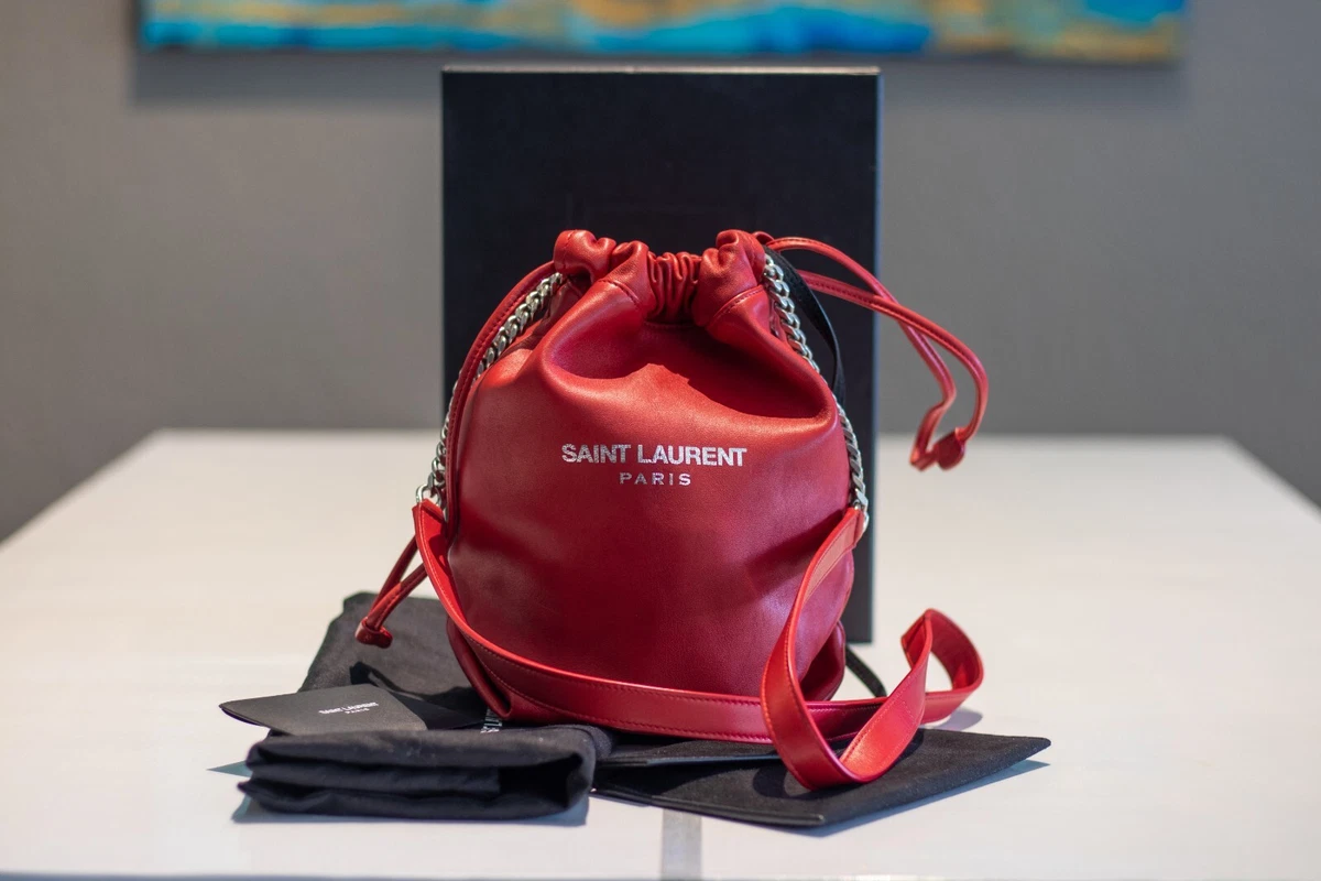 Baby Bucket Bag - Black/Flamma by Mansur Gavriel at ORCHARD MILE