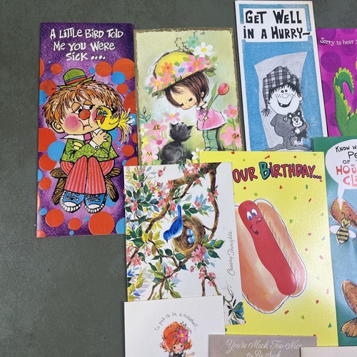 85+ VTG Greeting Note Cards Used Ephemera Scrapbooking Crafts Junk Journal - Picture 13 of 15