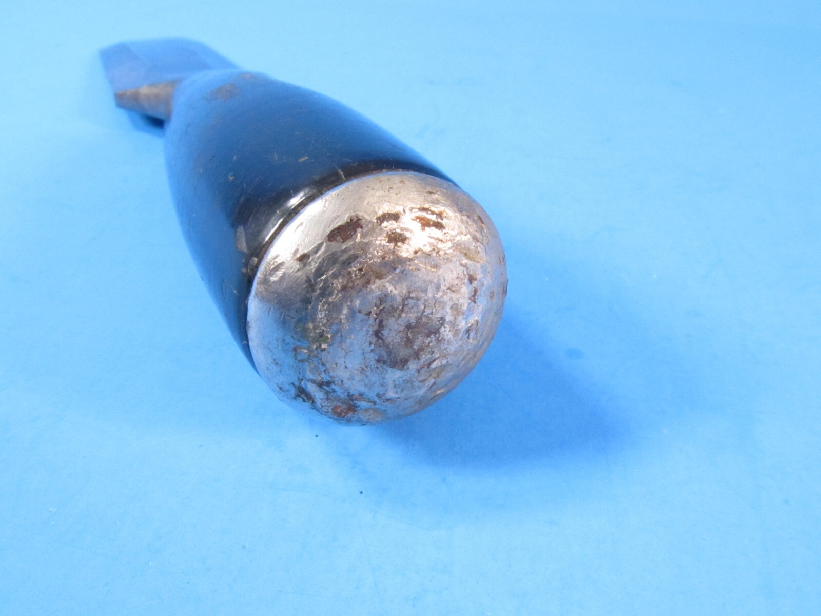 1-1/2" Stanley No 40 everlasting wood chisel w/ black plastic handle & flattened