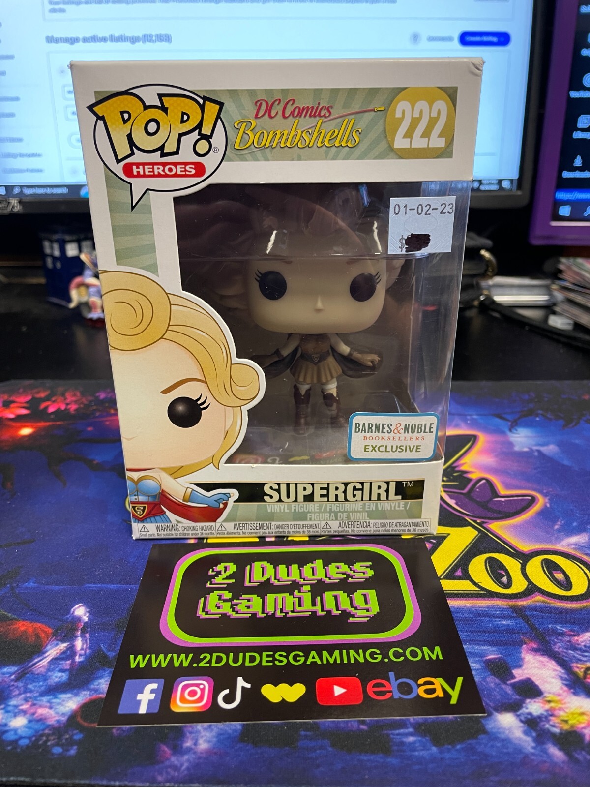 Qq Funko Pop! - Héroes - Dc Comics Bombshells - Supergirl - 222 Nuevo Con Protección