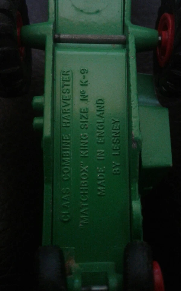 Matchbox Lesney King Size Number K9 CLAAS Combine Harvester, Vintage 1960’s - Image 4 of 4