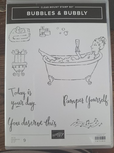 ¡Nuevo Stampin Up! Sello "BURBUJAS BURBUJEANTE" mimo/baño/pato difícil de encontrar #147383 - Imagen 1 de 5