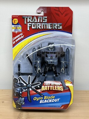 Transformers Blackout Gyro Blade Fast Action Battlers Movie 2007 New