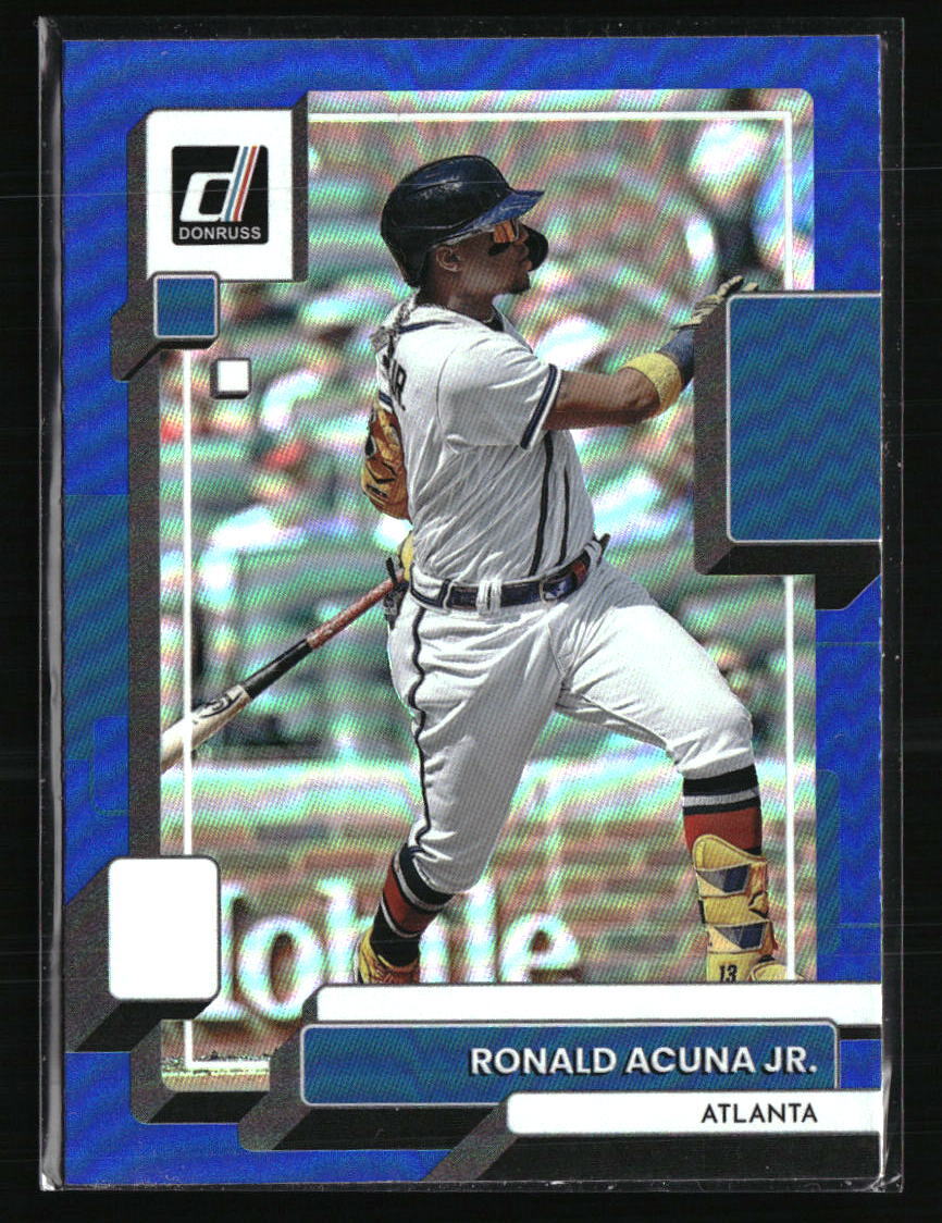Ronald Acuna Jr. 2022 Donruss Holo Purple #121 Baseball Card | eBay