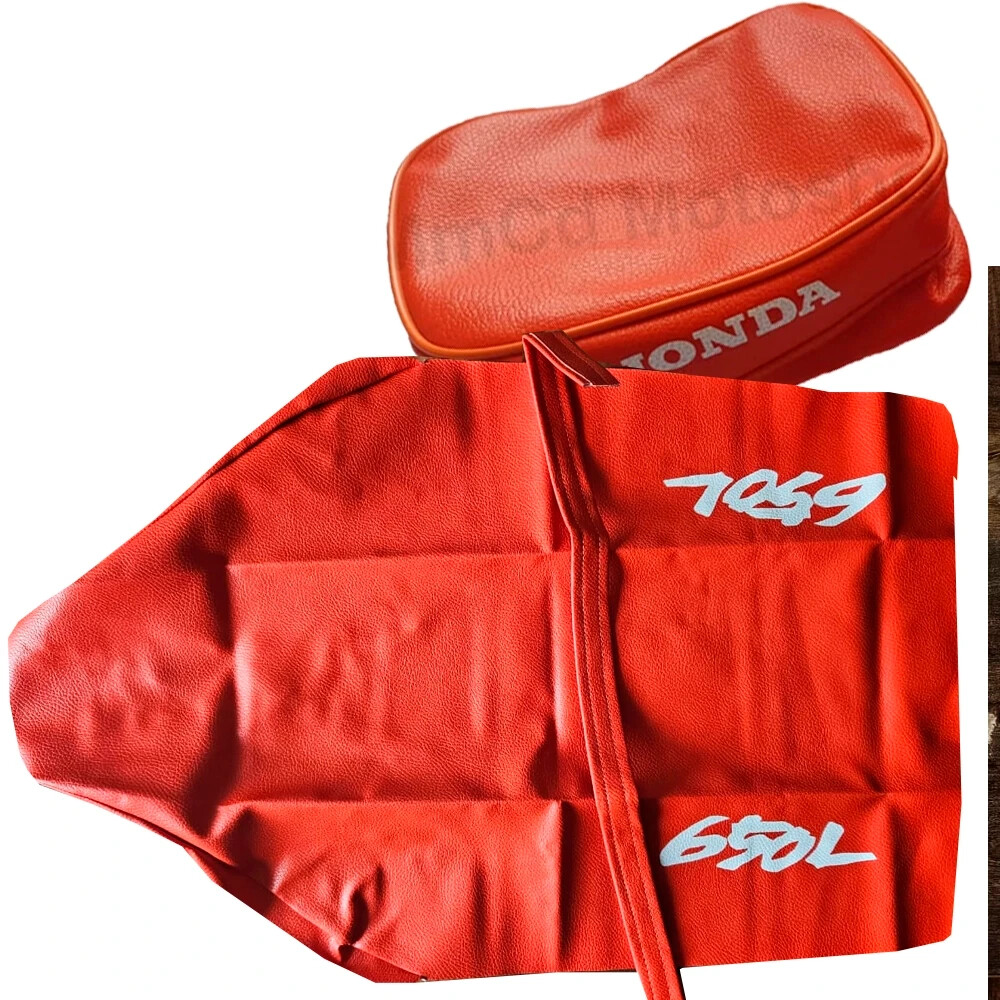 Seat cover and rear fender bag honda xr650L xr 650L 93 orange synthetic