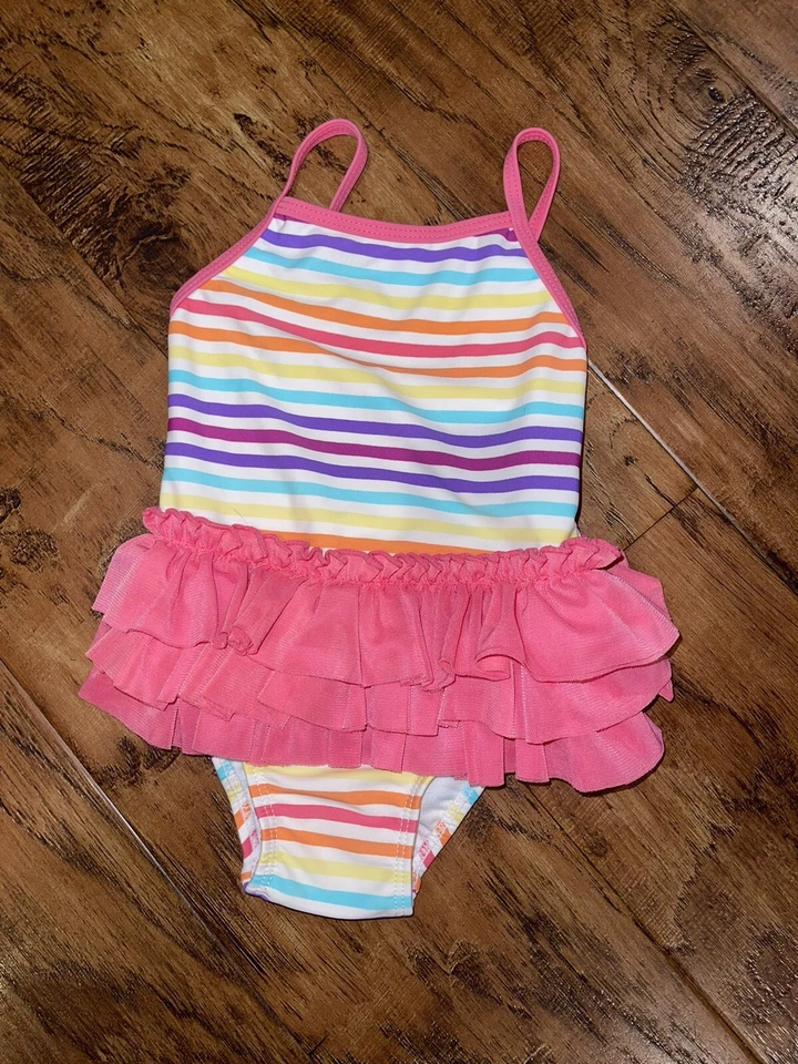 WAVE ZONE 12 Monate Baby MÄDCHEN Fee RÜSCHEN 1-teiliger BADEANZUG Ballerinacore Tutu 1466