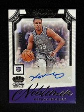 2023-24 Panini Crown Royale Noblesmen Keegan Murray Auto #NM-MUR 01/10 Kings