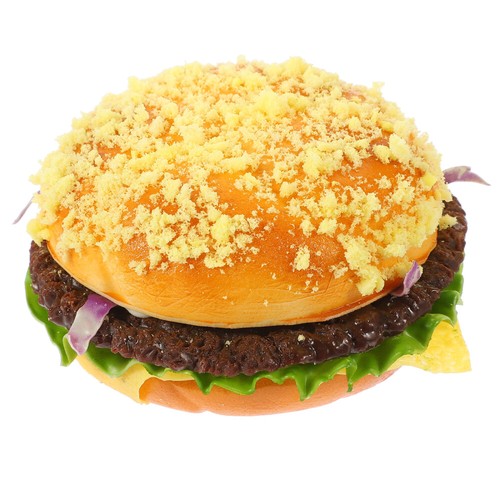 Artificial PU Realistic Burger Figurine Fake Food Bread Model Photography Prop - 第 4/12 張圖片