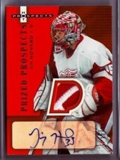 05/06 Jim (jimmy) Howard Hot Prospects Prized Red Rookie Patch Auto /50