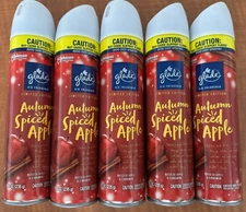 Glade Limited Edition Air Freshener Room Spray Autumn Spiced Apple 8.3 oz 5 pack