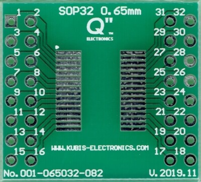 SOIC32, SSOP32, TSSOP32 mit 0.65mm auf 2xIDC2x8 [DE]