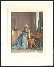 1900 Engraving Etching Seductive Offers after Nicolas Lavreince