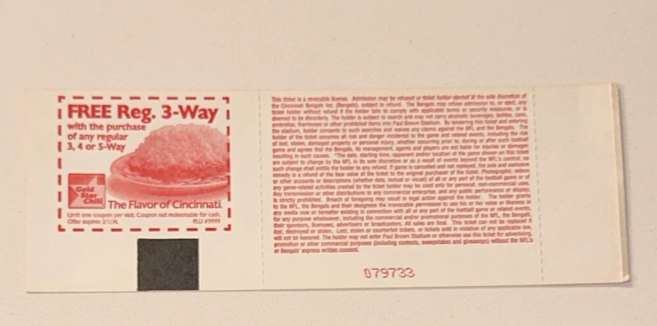 Boleto de los Bengals Packers NFL Rodgers Carrera TD #179 Dalton 22/09/2013 Foto 2 de 2