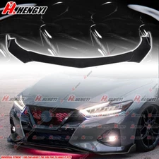 Front Bumper Lip Splitter Spoiler Gloss Black Fits Nissan Maxima 2019 20 21 22