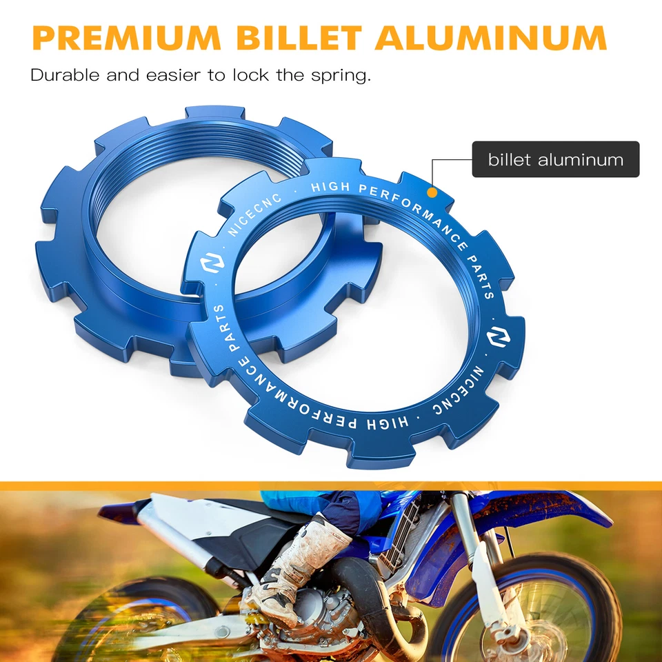 Kit de asiento y guía de resorte de amortiguador trasero para Yamaha YZ125 YZ250 WR250F WR450F WR426F Foto 3 de 4