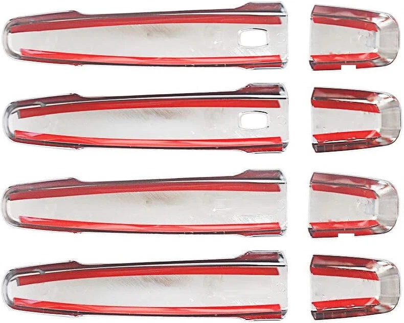 Espejo retrovisor lateral cromado GMC Terrain 2018-2024 + cubiertas de manija de puerta con 2 llaves inteligentes Foto 3 de 4