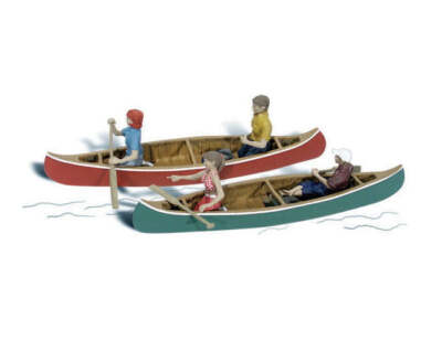 785-2200  -  Canoers 4/ - N Scale main image 0