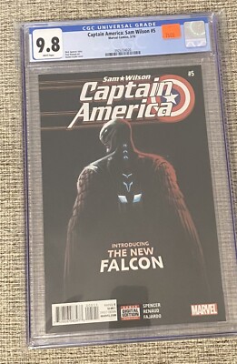 CAPTAIN AMERICA SAM WILSON #5 MARVEL 2016 CGC 9.8  / NEW FALCON
