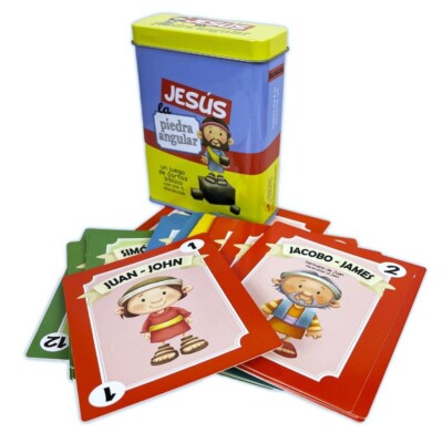 Jesús la Piedra Angular: Un juego de carta bíblico bilingüe con los 12 ...