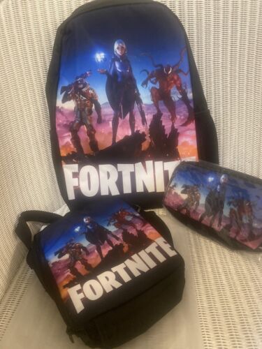 Fort Nite Backpack, lunch box and pencil pouch - Picture 1 of 4