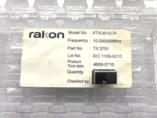 VTXO610CR-10.000MHz, VTXO610CR, TX3791, RAKON, OSC, TCXO, 10 MHz, 1PPM, -20