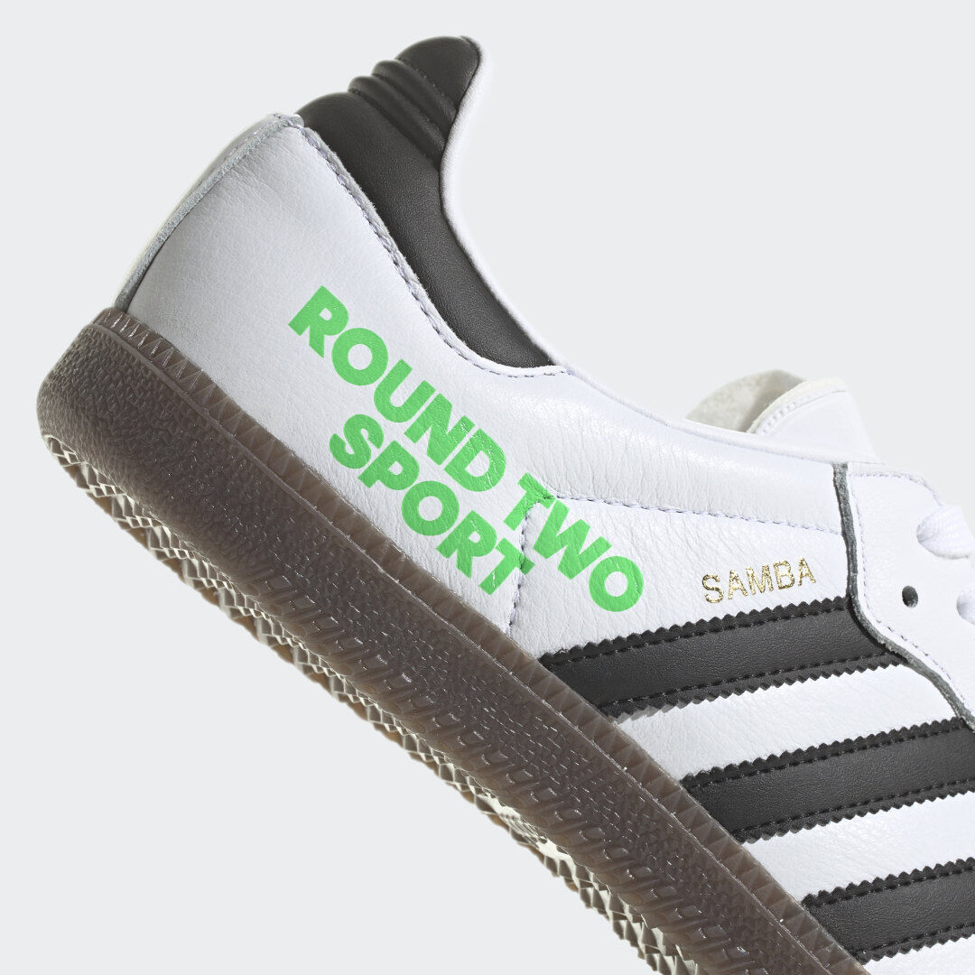 ADIDAS SAMBA ROUND TWO SPORT X SEAN WOTHERSPOON - WHITE - UK 7, 8, 8.5