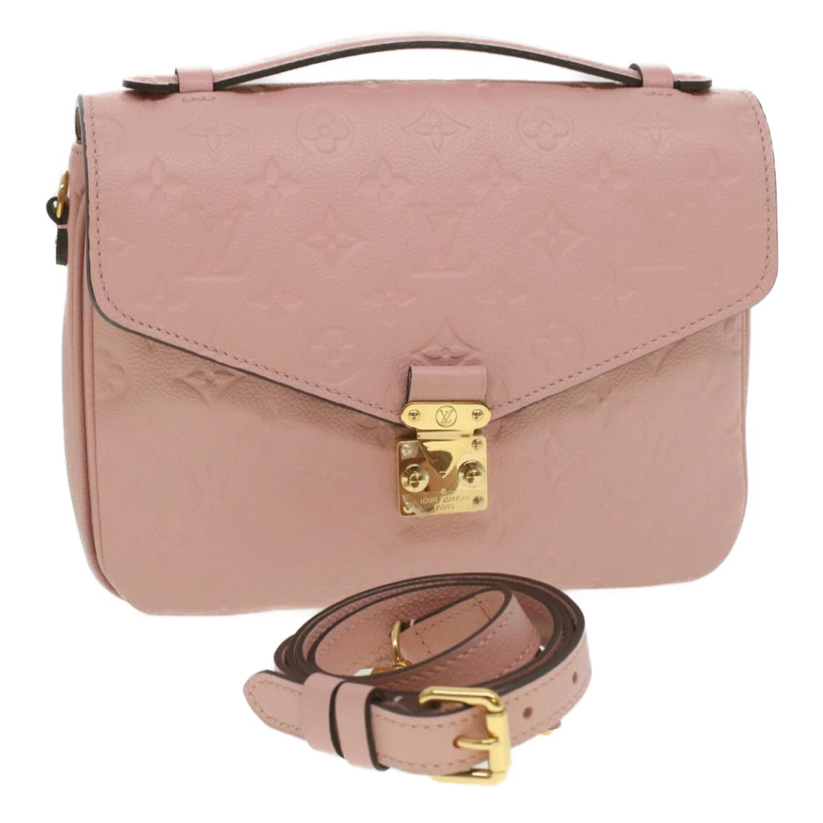 Louis Vuitton Baby Pink Monogram Empreinte Pochette Metis Bag Louis Vuitton