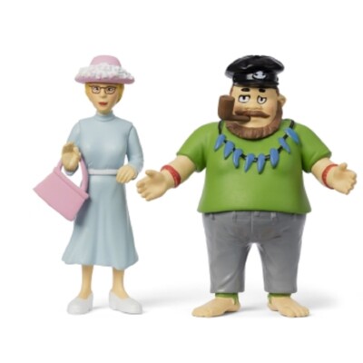 Micki 44.3798 Pippi Langstrumpf - Spielfiguren Vater Efraim & Frau Prysselius