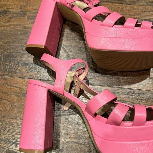 NEW! BP Pink Amaya Fisherman Platform Sandals - Size 8.5 - Picture 11 of 14