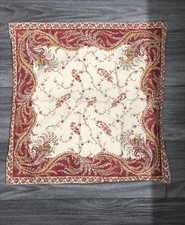 Lauren Ralph Lauren Mirabeau Red Cream Paisley Euro Sham Discontinued 26x26