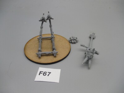 Skull Catapult Skeleton Undead Vintage Fantasy Resin