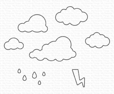 My Favorite Things Die-namics ''Cloudy with a Chance of Rain'' | Stanzschablone | 