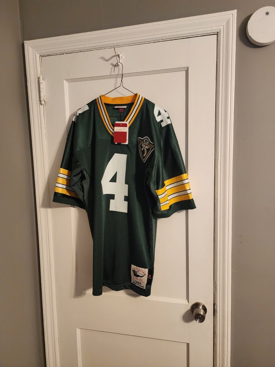 100% Authentic Mitchell & Ness 1993 Green Bay Packers Brett Favre