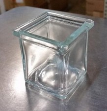 3 oz Square Votive Style Candle Glass Jar Con...