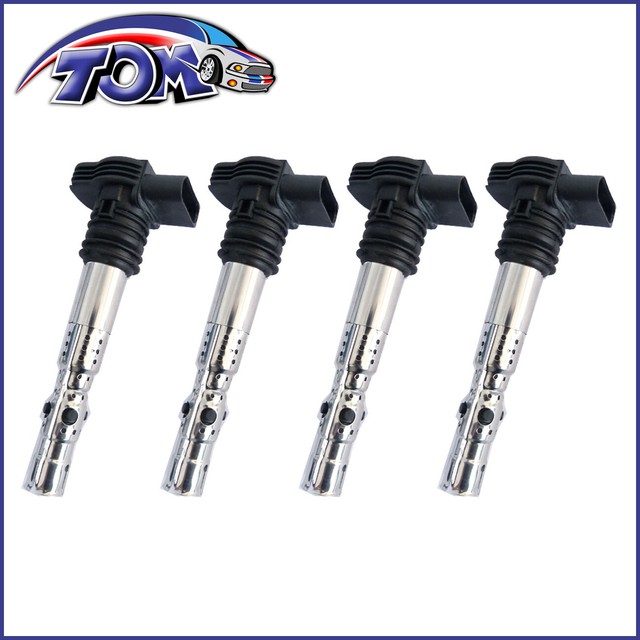 BRAND NEW SET OF 4 IGNITION COILS FOR AUDI VW 1.8 2.7 TURBO eBay