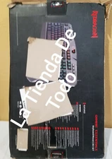BLACK COMPUTER GAMING KEYBOARD FOR PARTS ARTS AND CRAFTS READ