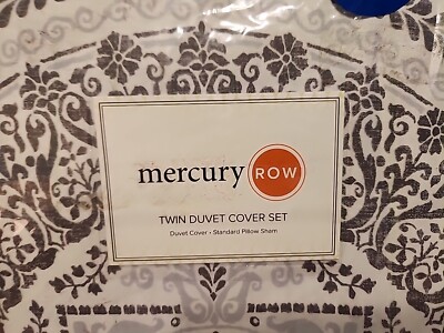 Mercury Row Braden Grey Twin Duvet Set