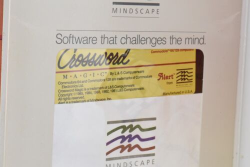 New Mindscape "Crossword Magic" Commodore 64/128, Atari 800, XL, XE, 48K Vintage - Picture 4 of 4