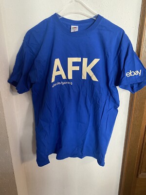 Ebay AFK Tshirt Herren Ebay.de Gaming Shirt T-Shirt Blau Größe L