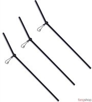 Lineaeffe 3Er Pack Anti Tangle Feeder Boom Abstandshalter 15Cm Schwarz Gebogen