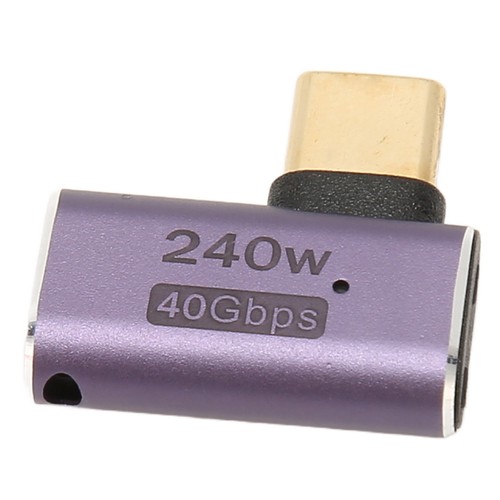 USB C Female To USB C Male Connector PD 240W 8K 60HZ 40Gbps USB4.0 C Right - Zdjęcie 14 z 24