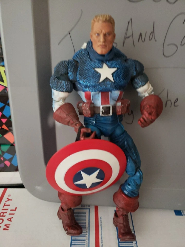 "Figura de 12"" Toy Biz 2006 desenmascarado Capitán América Iconos Marvel Legends T3#23" Foto 3 de 4