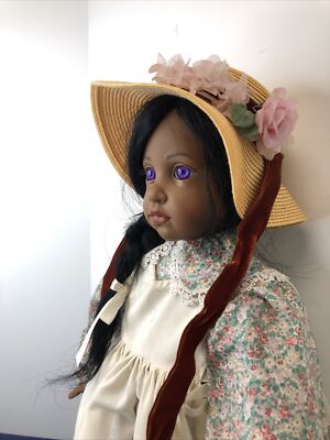24  Artist Vinyl & Cloth Baby Doll  Ebony  By Hildegard Gunzel 1991 LTD Ed W/box