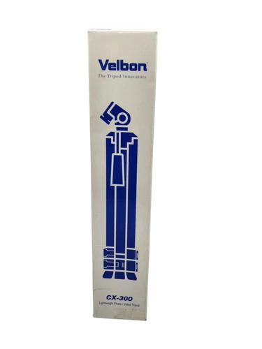 Velbon CX-300 Tripod Digital Camera Cam Corder Video Camera Extends 57" - SEALED